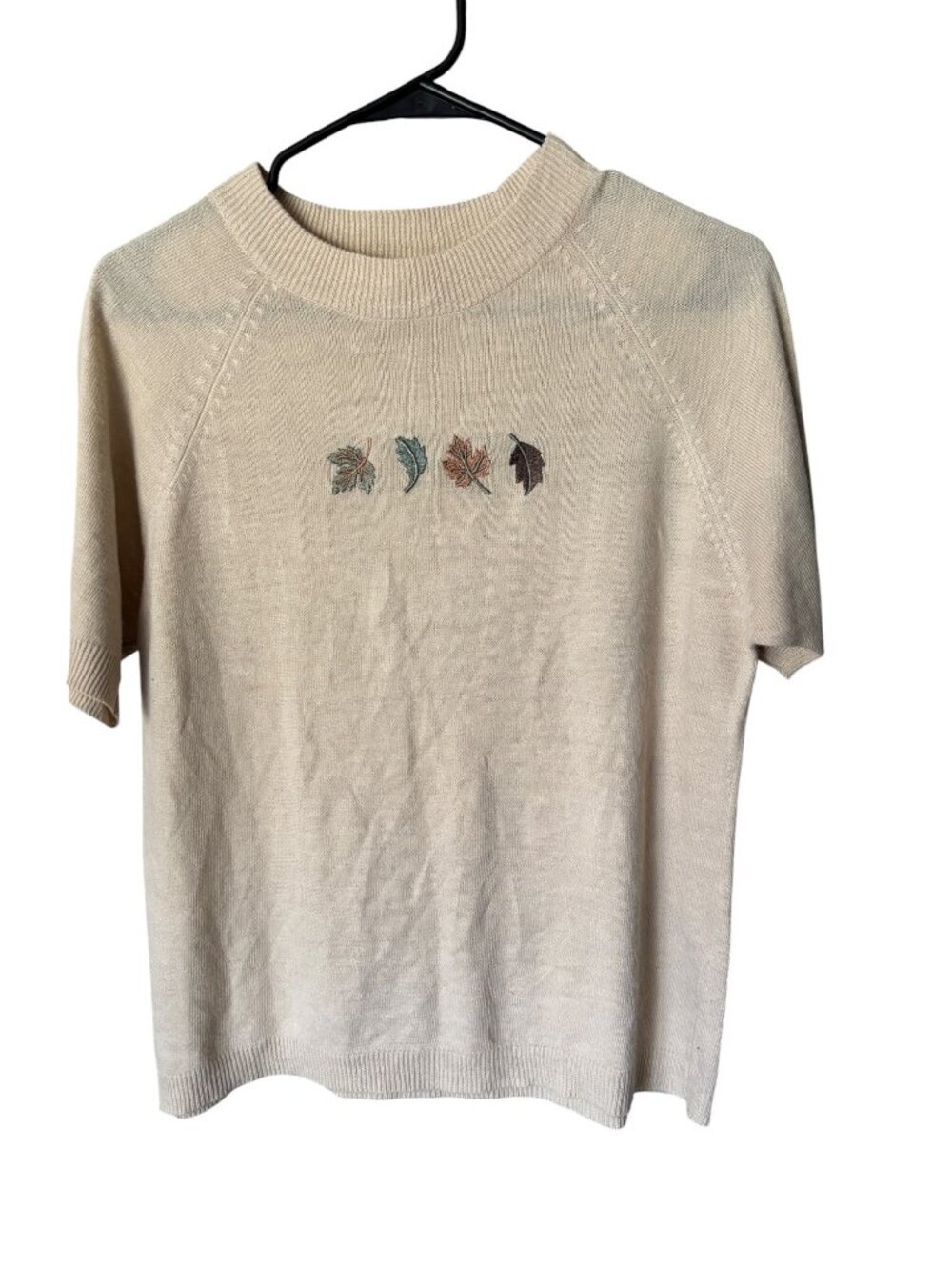 Teddi Women's Tan Casual Leaves Top